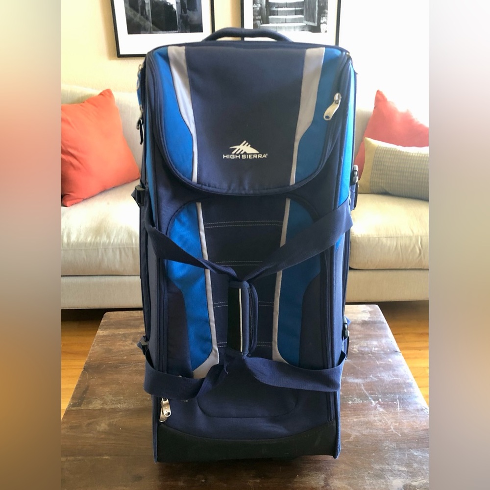 High Sierra 30” Rolling Duffle Bag Backpack, Wheeled, Expandable Handle